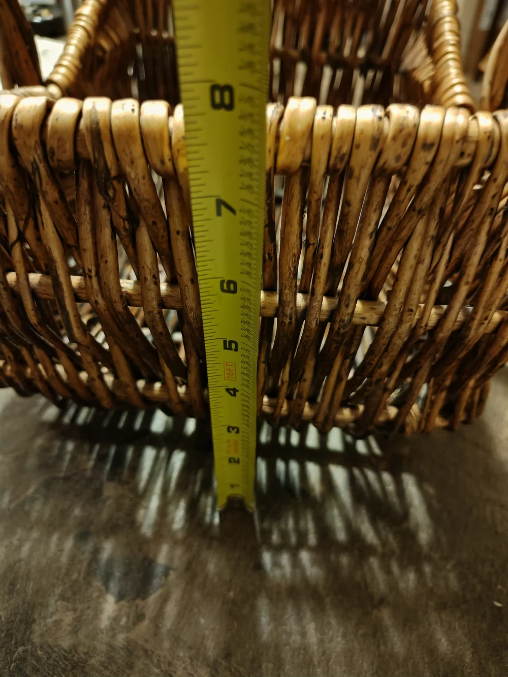 Source Unknown Handwoven Willow Basket - Brown